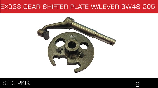 GEAR SHIFTER PLATE W/LEVER 3W4S 205